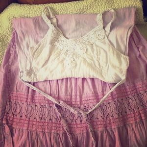 🎁🎁Tie dye White and Lavender Dress